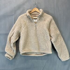 Hollister Tab Cozy Fuzzy Half-zip Fleece Sweater Womens Size  XS